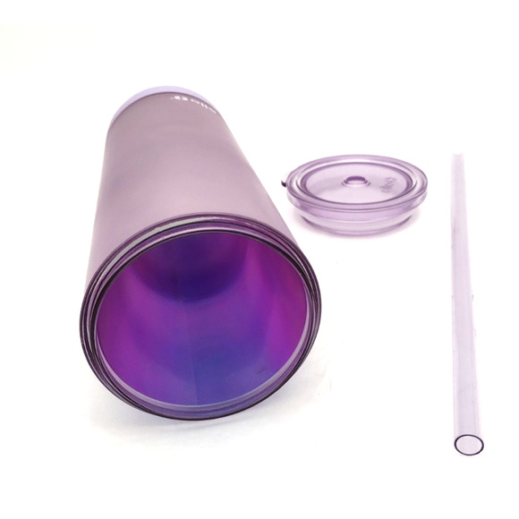 Ello Pop & Fill 24oz Stainless Steel Water Bottle Metallic Purple Color - Picture 3 of 5